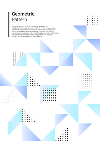 Vector illustration of colorful geometric pattern.のイラスト素材