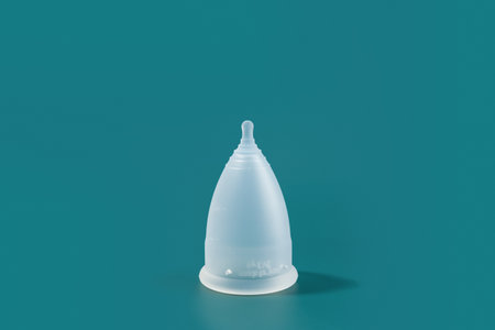 woman menstrual products_menstrual cupの写真素材