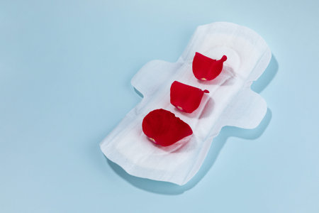 woman menstrual products_used sanitary pad