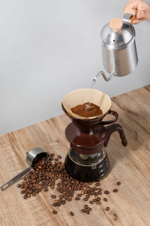 creative concept photo of drip coffee