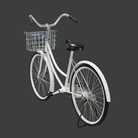 3d graphic rendered image of bicycleの写真素材