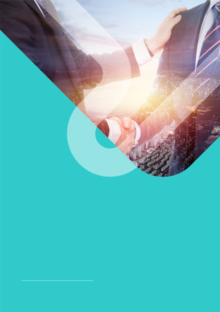 graphic annual business report coverの写真素材