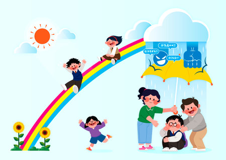 welfare policy for youth, young generationのイラスト素材