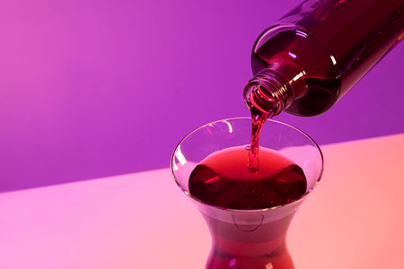 Korean Asian traditional infused liquor, wine, alcoholの写真素材