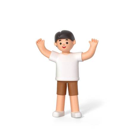 3d family character, son