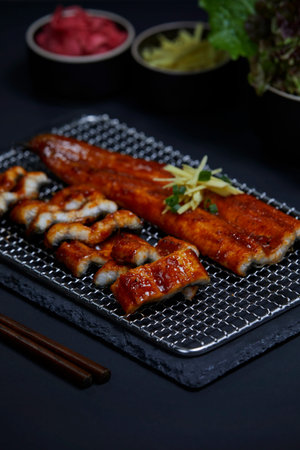korean traditional food, grilled eel