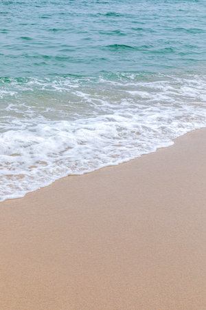 beautiful beach and waves