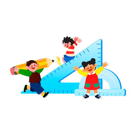 education for children, math course vectorのイラスト素材