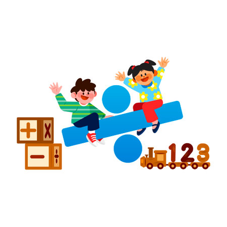 education for children, math course vectorのイラスト素材