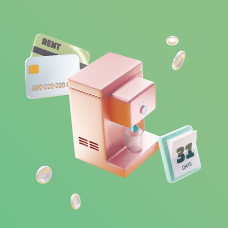 3D vector shopping objectsの写真素材