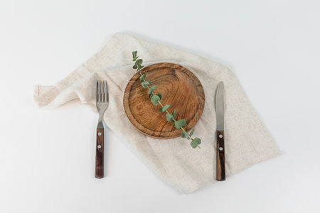 tableware wooden styling photoの写真素材