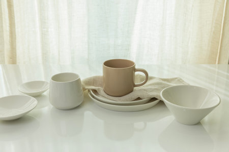 tableware pottery material styling photoの写真素材