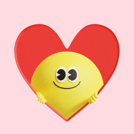 character listening to music and dancing 3d graphicの写真素材