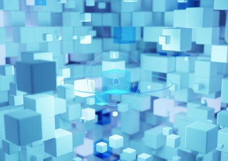 There are many circular objects inside the square