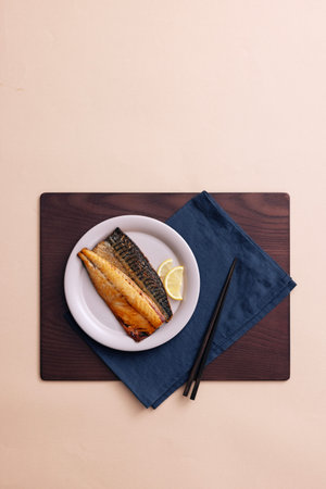 a delicious grilled mackerel