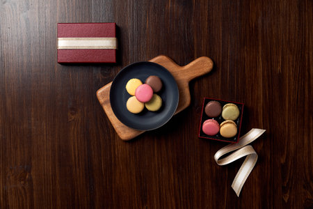 Sweet macaron dessertの写真素材