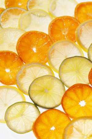 a fresh slice citrus patternの写真素材