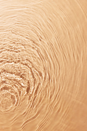 a calm wave against an apricot background