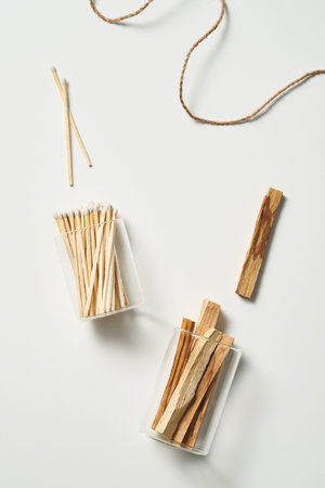 Palosanto and matchの写真素材