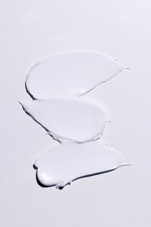 a cosmetic cream with a white backgroundの写真素材