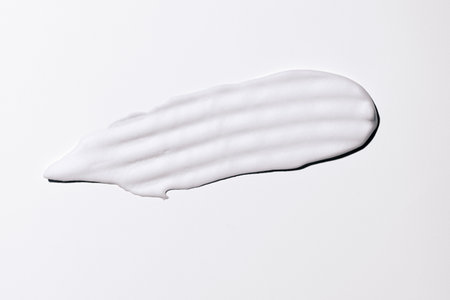 foam on a white backgroundの写真素材