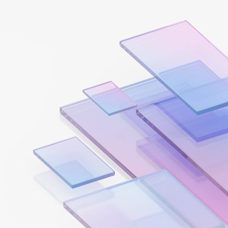 3d objects with a combination of multi colored squares