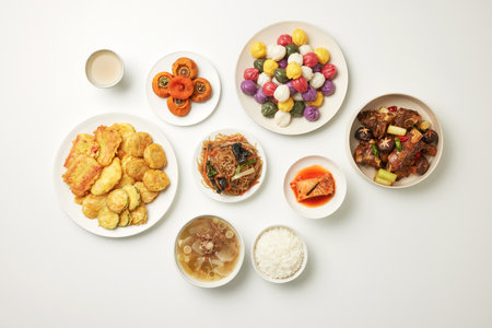 generous Chuseok foodの写真素材