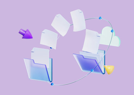 Paper being moved to another folder