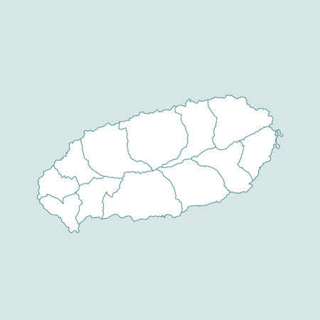 Korea Jeju Special Self-Governing Province map illustrationのイラスト素材