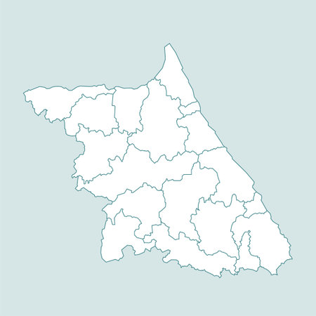 Korea Gangwon-do map illustrationのイラスト素材
