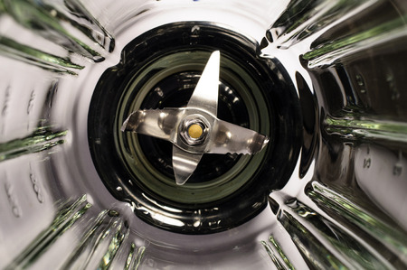 Glass Kitchen Blender With Steel Bladesの写真素材