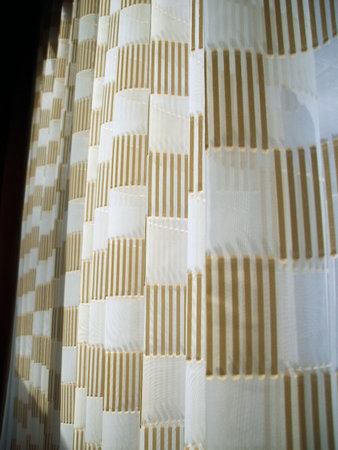 Striped Gauze Curtains