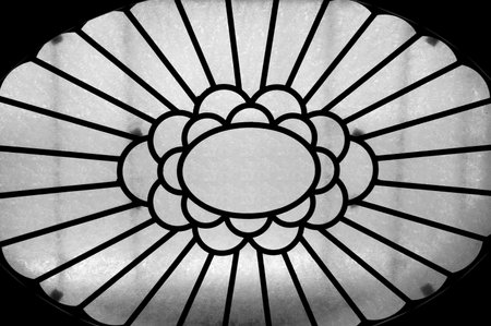 Abstract Skylight Window in Ceiling of Large Lobby