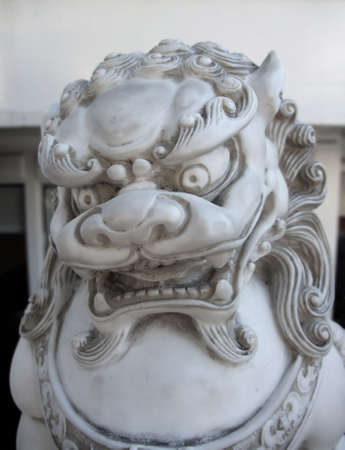 Detail of Carved Stone Chinese Dragon Statueの写真素材