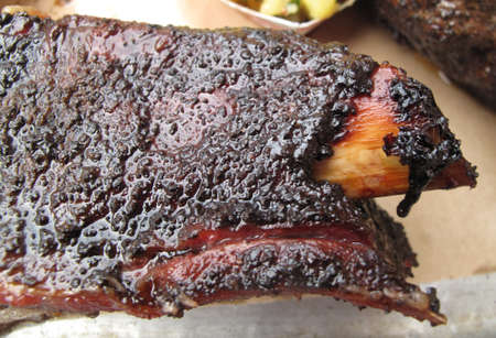 Closeup of Beef Shortrib at Southern Barbecueの写真素材