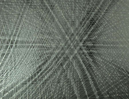 Abstract three-dimensional grid pattern of wireの写真素材