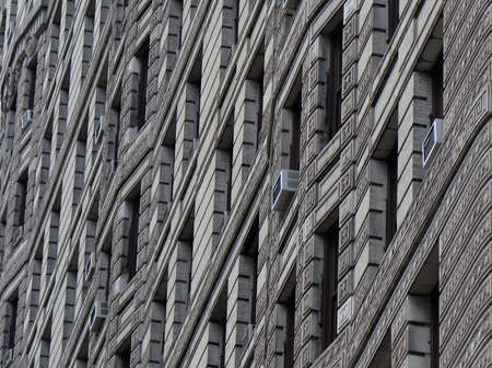 Abstract detail of Flatiron Building facade n midtown, New York Cityの写真素材