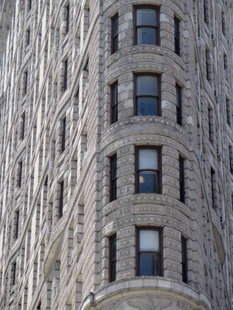 Abstract detail of Flatiron Building facade n midtown, New York Cityの写真素材