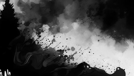 Black and white abstract watercolor background for textures backgrounds and web banners designの写真素材