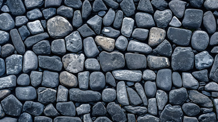 The photo features a textured cobblestone surface, showcasing the unique pattern and weathered appearance of the stones. This image captures the essence of old-world charm and architectural beauty, evoking a sense of history and nostalgia.の素材