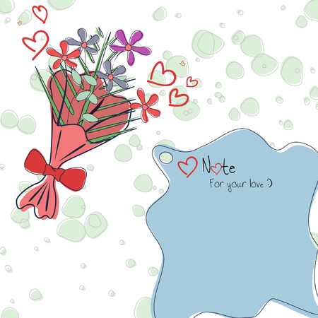 Greeting card for your love.のイラスト素材