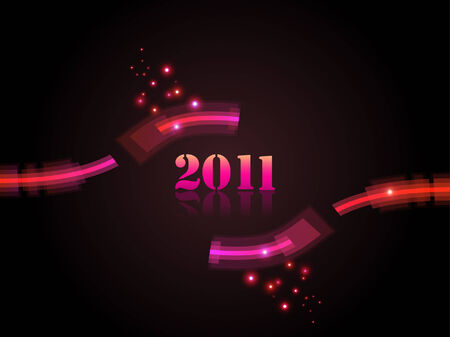 New year 2011. illustration.のイラスト素材