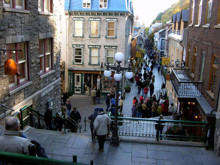 Quebec City streetのeditorial素材