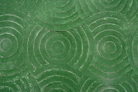 Circular patterns on walls and corridors.の写真素材