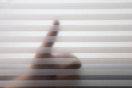 Shadow hand and frosted glass thick film for reduces visibility across, Toilet wall sticker bathroom decoration, Office films privacy for bathroom Office meeting room, Decorative Glass Film.の写真素材