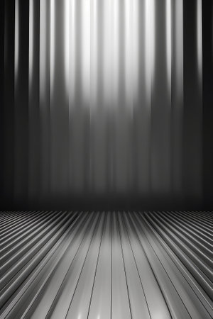 Silver podium color 3D background with geometric shapes for product presentation minimal style, stage, silver background. Generative AI.の素材