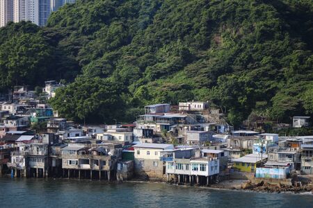 village on the coast of the south china seaの写真素材
