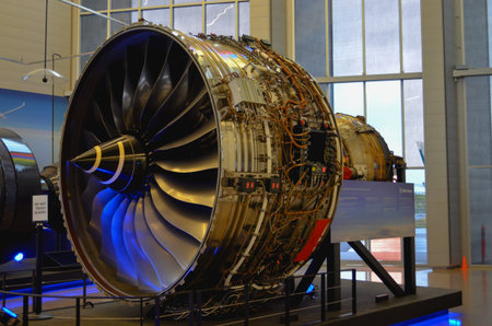 Boeing engine in Seattle Washington