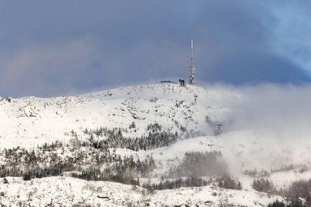 Mountain Ulriken, Norway.の写真素材