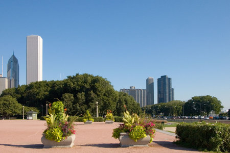 Chicago Downtownの写真素材